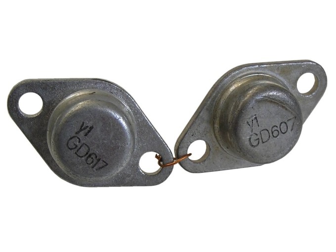 GD607 a GD617 – Komplementárne germániové tranzistory