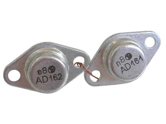 AD161 + AD162 - Germániové tranzistory pre NF výkonové zosilňovače