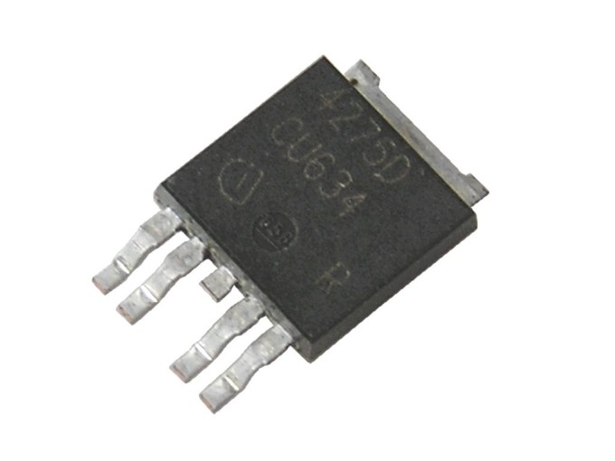 TLE4275D Infineon - DC výkonový stabilizátor napätia +5V 0,45A