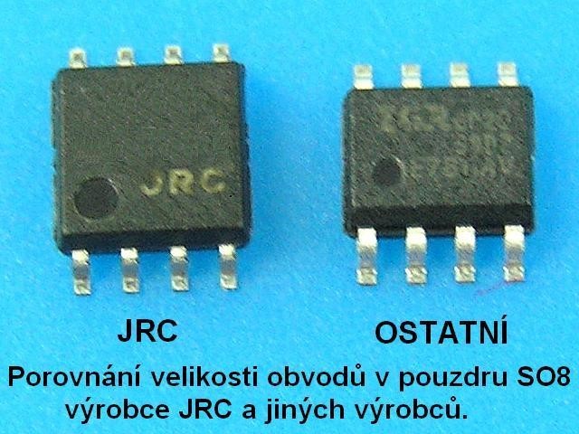 NJM4558M JRC SMD 2x NF operačný zosilovač
