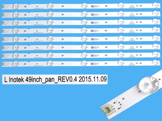 LED podsvit pre LCD TV Panasonic 49", 8 pásikov 510mm DLED TOTAL ARRAY L Inotek