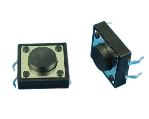 Mikrotlačítko 12x12 mm s výškou 5 mm