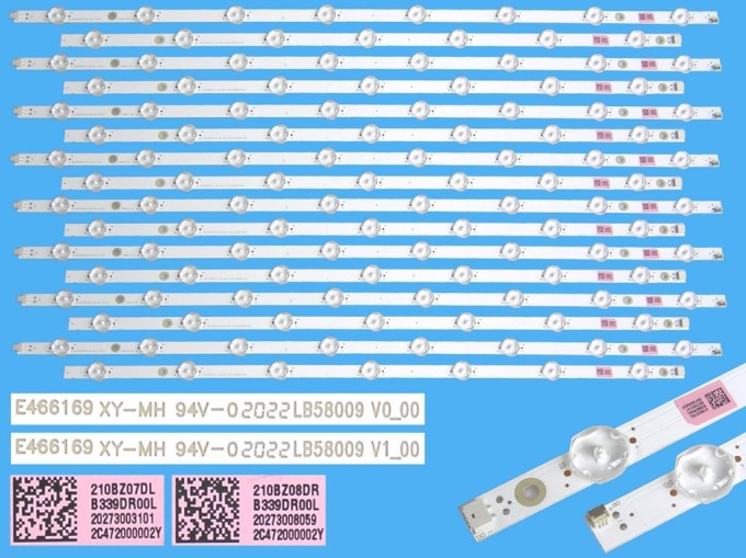 Sada LED podsvietenia Philips 58" - 16 pásikov D-LED LB58009