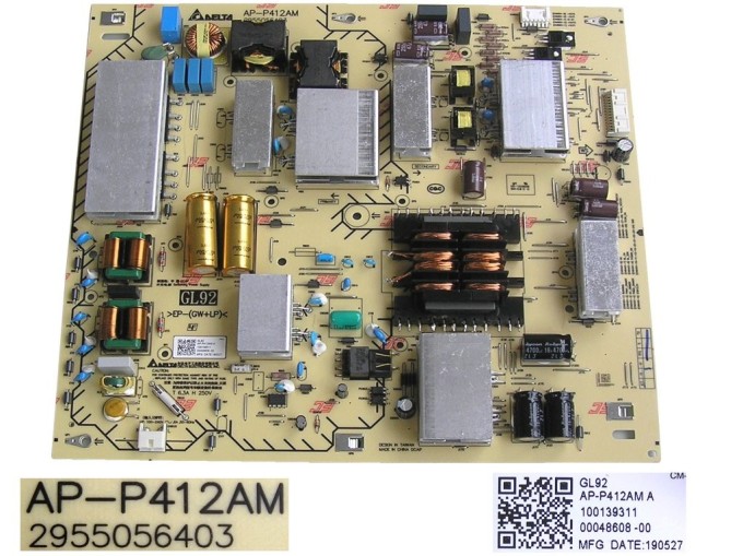 LCD Power Supply Board AP-P412AM pre Sony 75" TV