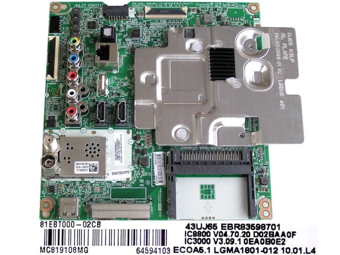 LCD modul základná doska EBT64594103 / EBR83598701 / EBU64144801 pre LG TV
