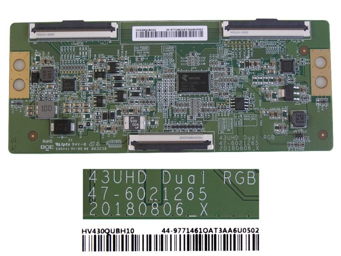 T-CON LCD modul 43UHD Duai RGB 47-6021265 / HV430QUBH10