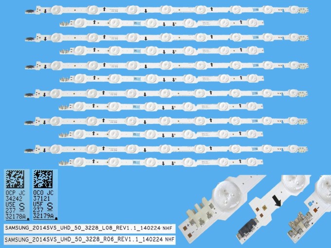 Sada LED podsvietenia 1030mm pre Samsung 50" - 12 pásikov