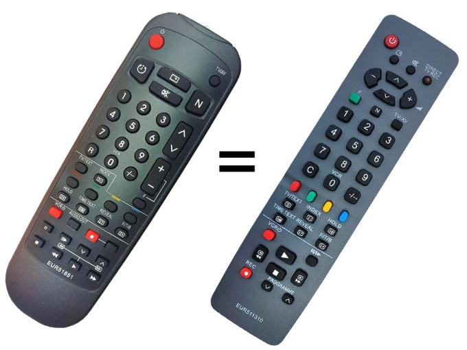 Diaľkový ovládač EUR511310 pre TV Panasonic