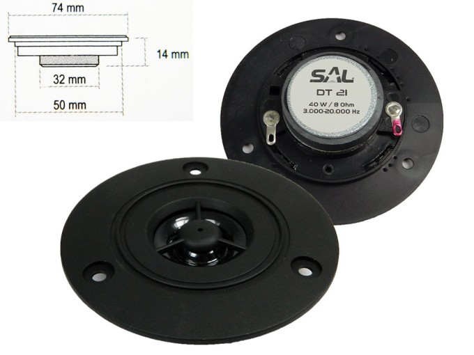 Reproduktor SAL DT21 8 Ohm 20 W - Výškový