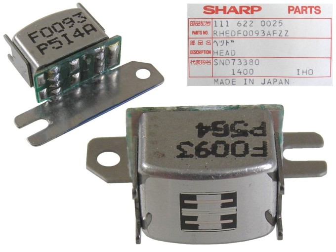 Stereo reverzná hlava 270 ohm RHEDF0093AFZZ pre kazetové magnetofóny