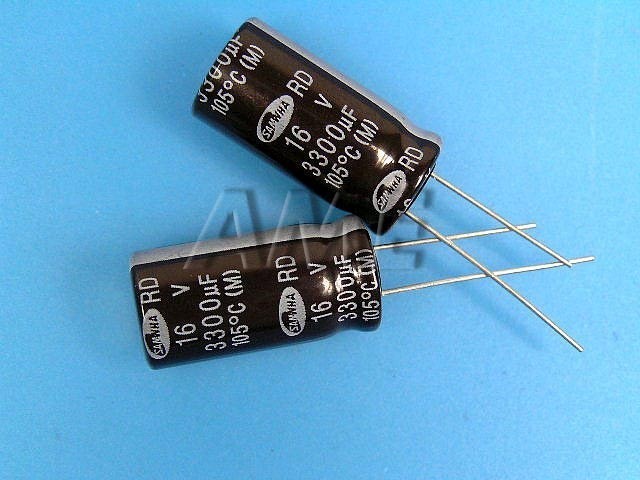 Kondenzátor elektrolytický 3300uF/16V - 105°C Samwha RD