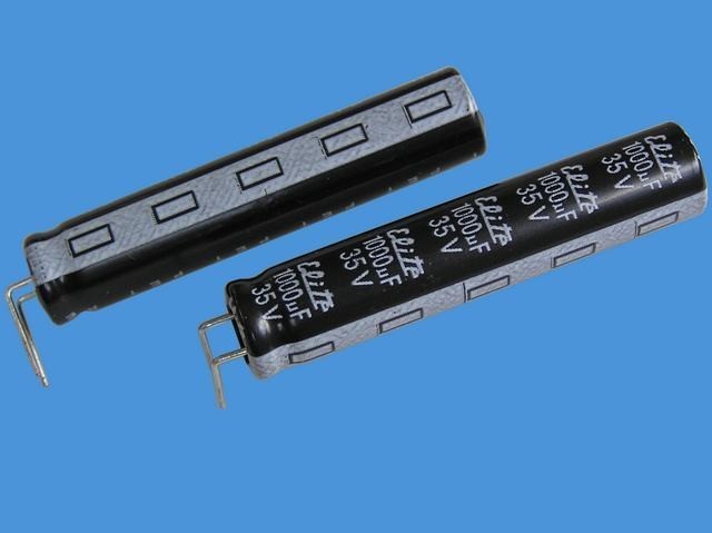 Kondenzátor elektrolytický 1000uF/35V - 105°C Elite PZ Pen-Cap