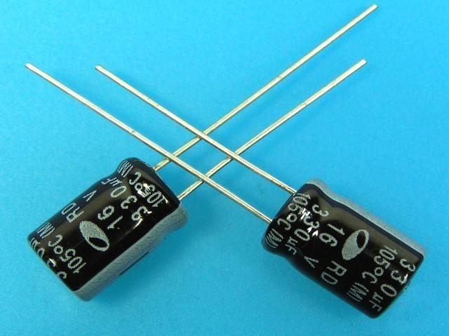 330uF 16V 105°C Elektrolytický Kondenzátor Samwha RD