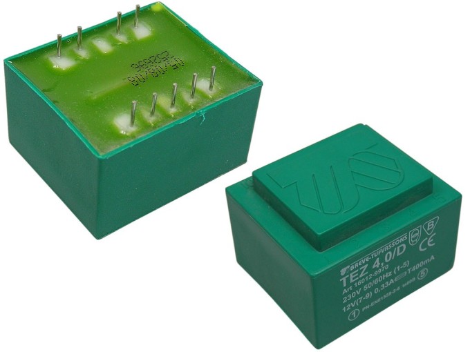 Sieťový transformátor do plošného spoje 230/12V - 4VA