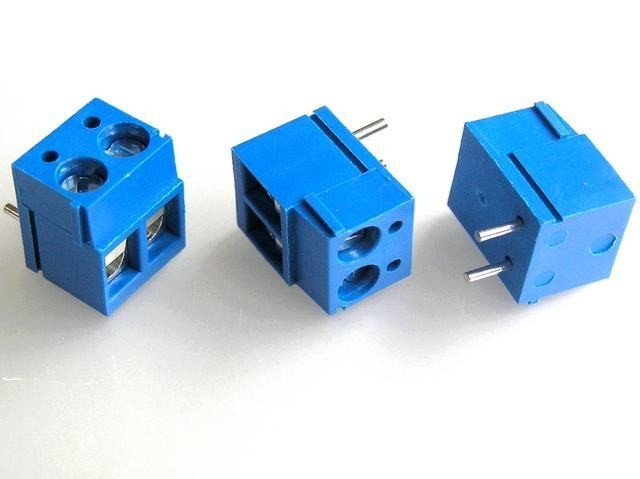 Svorkovnica bočná 2 póly RM=5mm modrá TB-5.0-K-2P