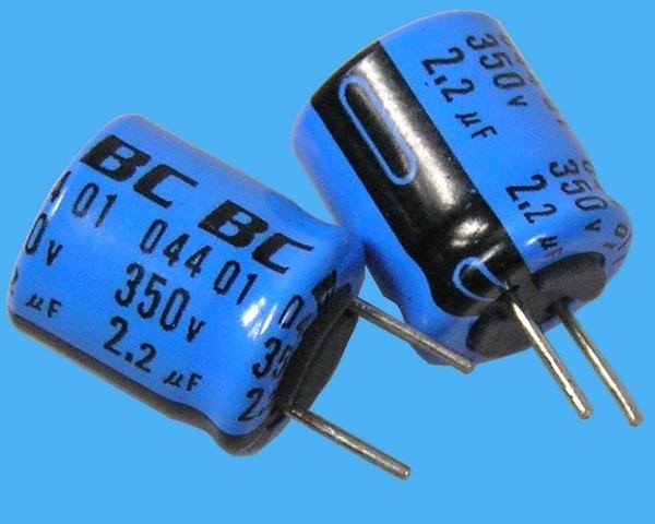 Elektrolytický kondenzátor 2,2uF/350V - 85°C