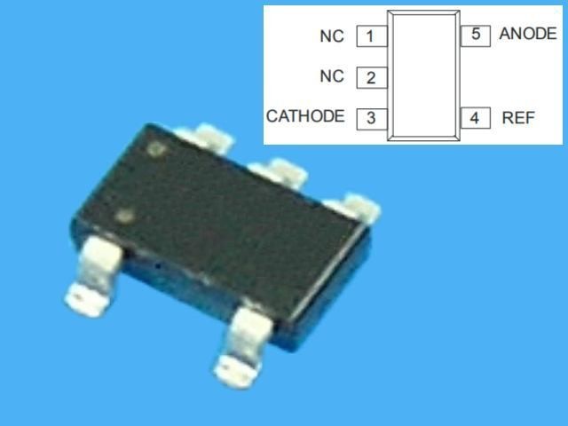 TL431 SMD Referenčný obvod 2,45V SO-23-5