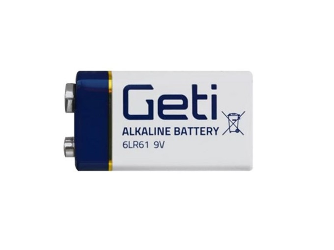 9V Alkalická Batéria Geti 6F22 / 6LR61