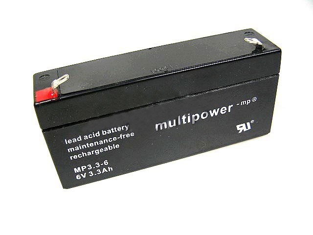 Olovený akumulátor 6V / 3,3Ah MP3.3-6 Multipower