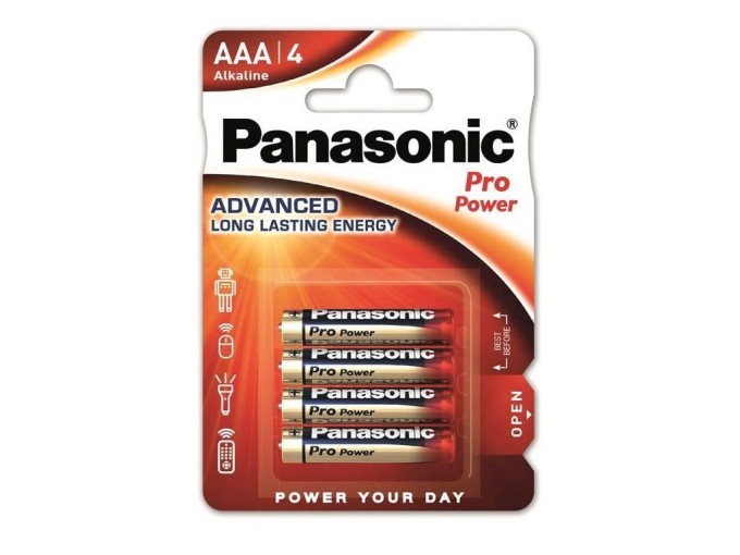 Panasonic Pro Power Alkalické Batérie AAA LR03 4ks