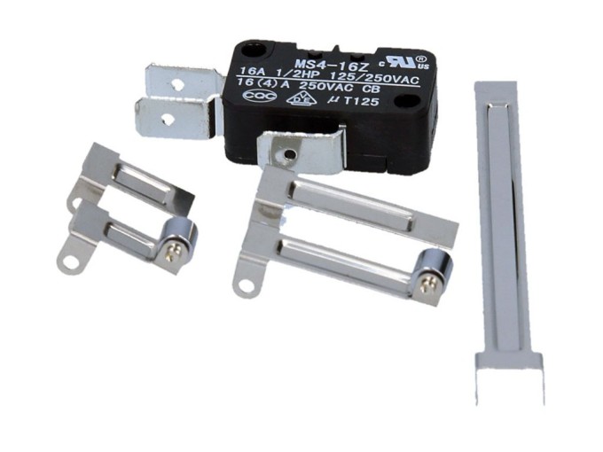 MW MS300 Mikrospínač pre mikrovlnné rúry - univerzálny set