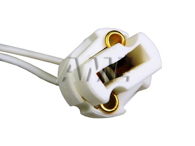 Keramická paticu žiarovky G9 / GU9 so silikónovými vývodmi 100mm