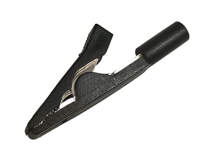 Merací krokodíl MA1 s kleštinou - čierny