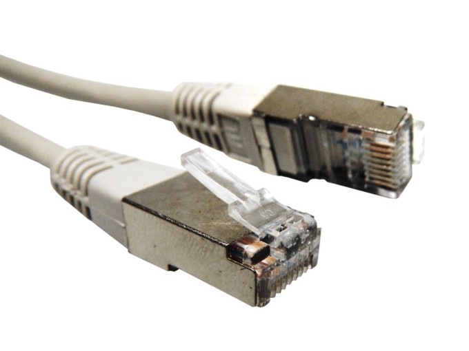 Zastrešený patch kabel RJ45, 1m, SFTP CAT5e