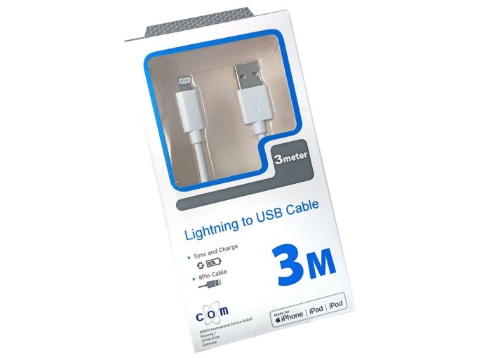 USB Kábel A - Apple Lightning 8 pin 3,0m