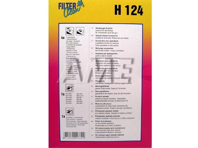 Sáčky do vysávača HOOVER H124 - Sada 4 ks