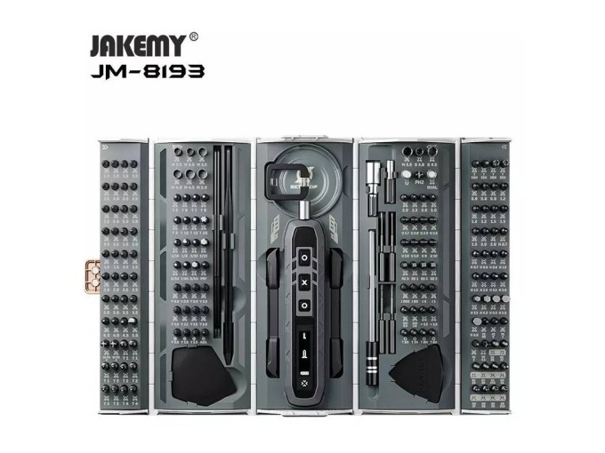 Aku šroubovák Jakemy JM-8193 s 180 bitmi