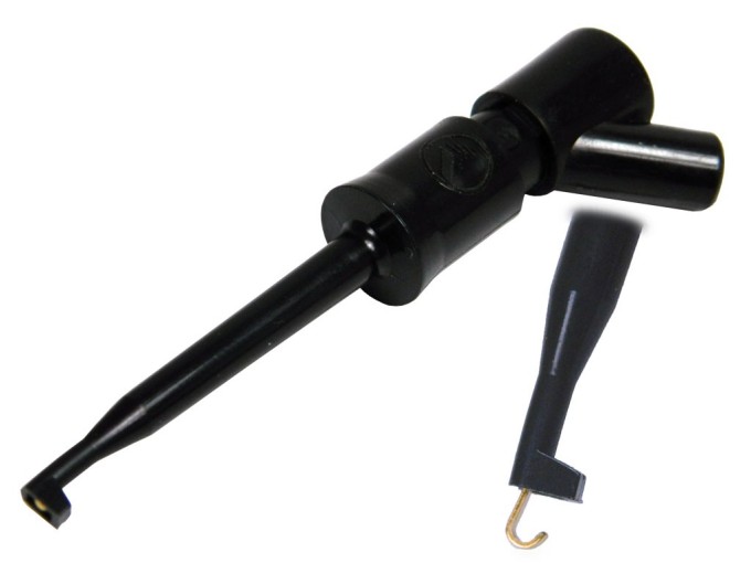 Merací hrot s háčkem Hirschmann KLEPS2-BU SW