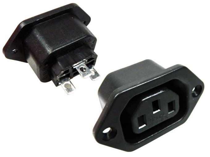 Napájací konektor IEC 60320 C13 10A 250V AC