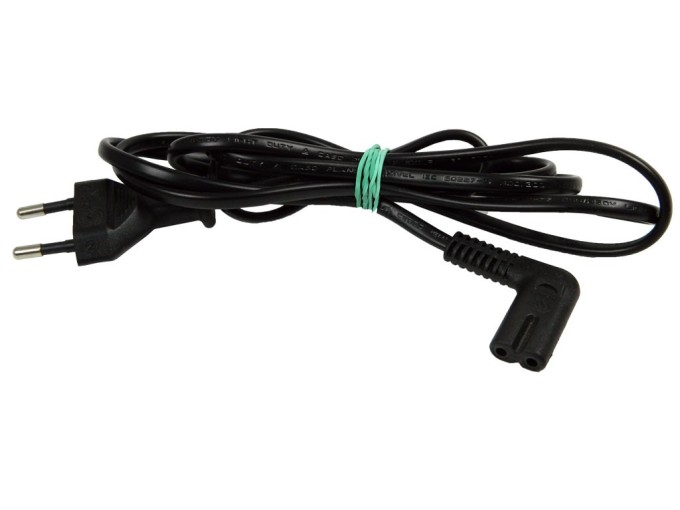 Úhlový sieťový kábel 1.5m pre LCD a LED TV - 230V