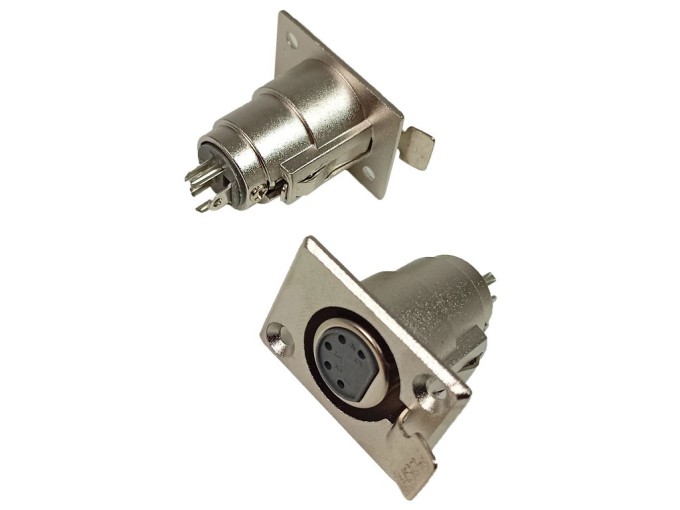 Panelový XLR konektor 5 pinová samica