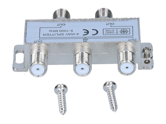 Anténny rozbočovač TV EDC 03-2435 s 4 výstupy