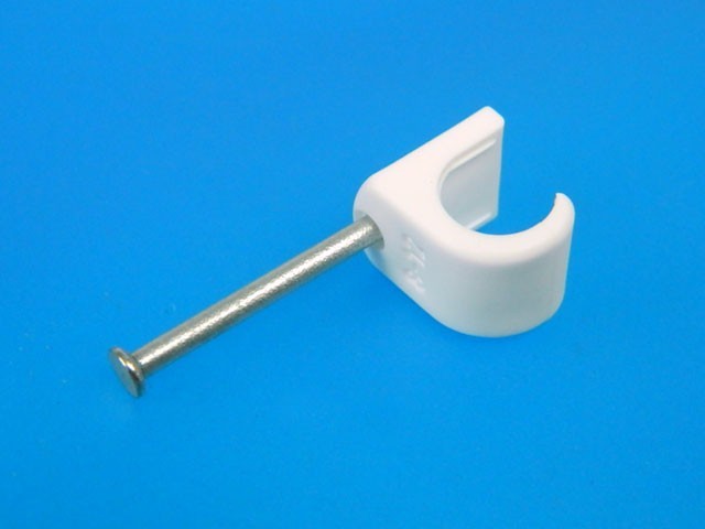 Spona zatloukacia na kábel 8-12 mm typ OKC 830W FUBA - 100 ks