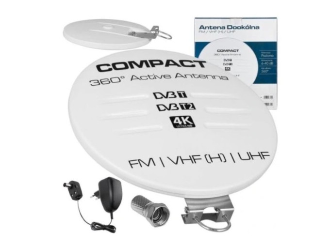 DVB-T2 Anténa MULTICHANEL s zosilňovačom LTC čierna