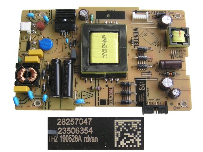 LCD napájací modul 17IPS62 / SMPS POWER BOARD Vestel 23506354