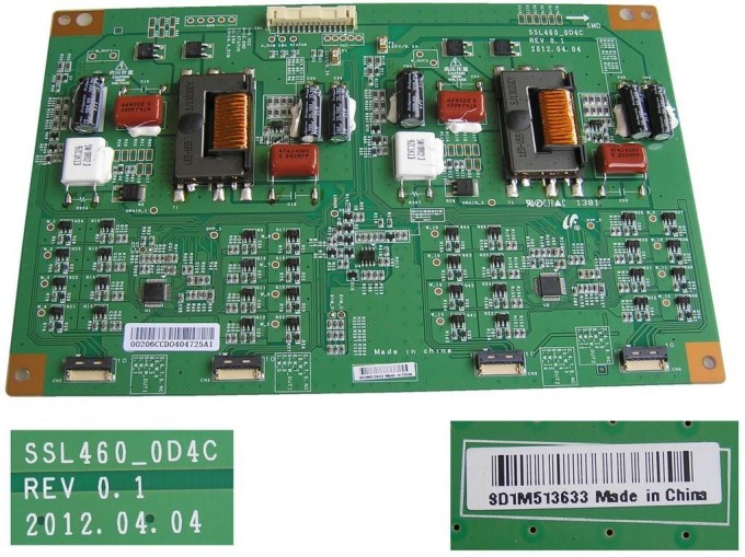 LCD LED Driver SSL460_0D4C rev. 0.1 / Board LJ97-00206
