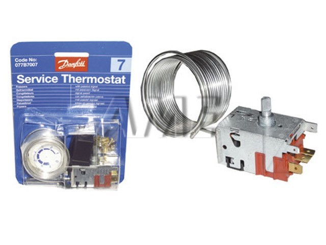 Termostat DANFOSS 077B7007 pre chladničky a mrazničky