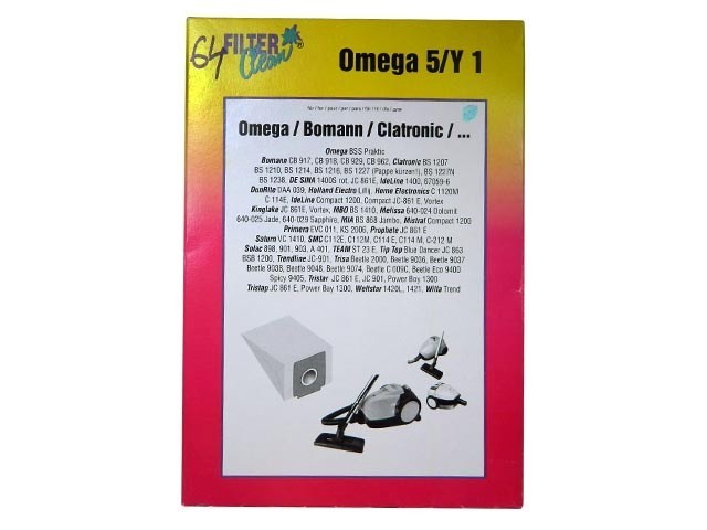 Sáčky do vysávača Clactronic, Bomann, Tristar - Omega 5 / Y1