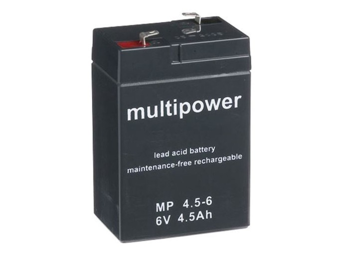 Olovený akumulátor 6V 4,5Ah MP4.5-6 Multipower