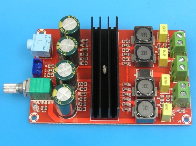 Modul nízkofrekvenčného koncového stupňa TPA3116, 12-24V, 2x70W