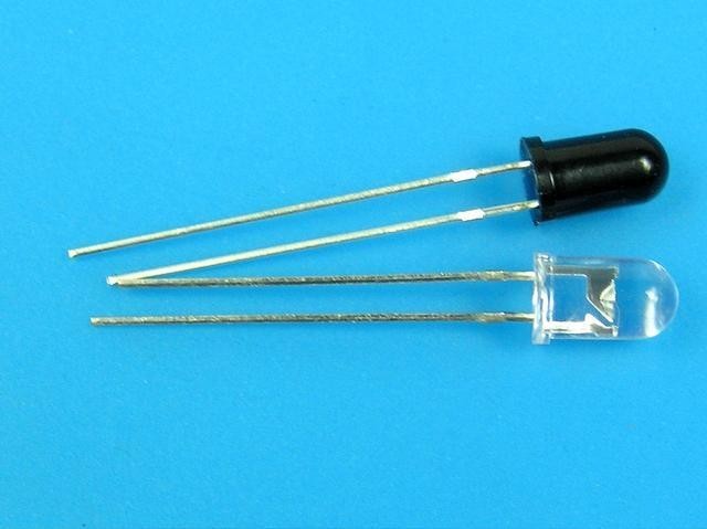 LED INFRA Dióda 3mm - Sada Prijímač a Vysielač