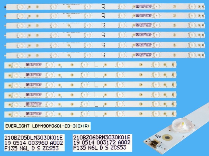 LED podsvit sada pre LCD panely Philips LBM490M0601-ED-3-AL - 12 pásikov