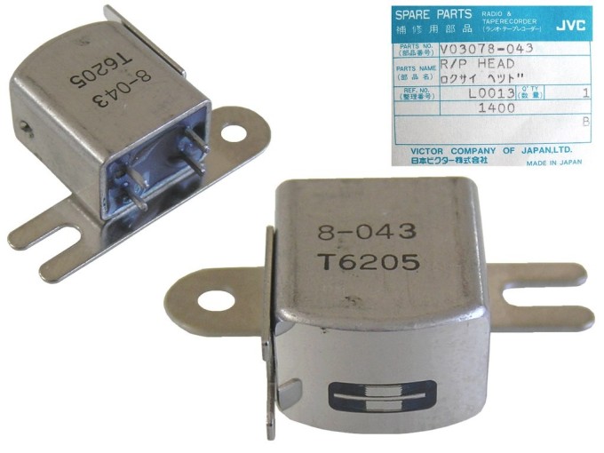 Stereo hlava 255 ohm V03078-043 pre kazetové magnetofóny