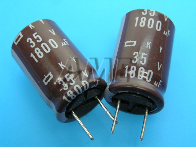 Kondenzátor elektrolytický 1800uF/35V 105°C Nippon KY