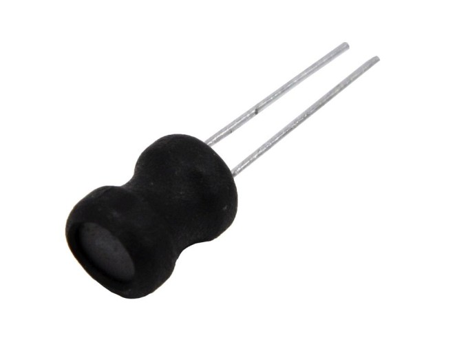 Cievka 470uH s odporom 3,3 ohm, RM2,5mm