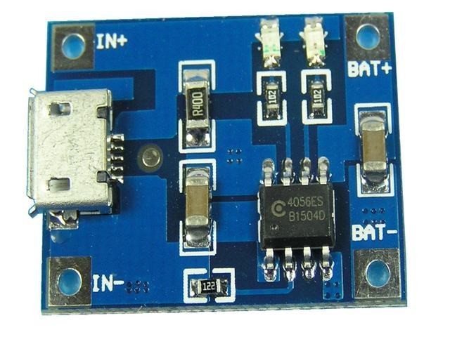TP4056 Li-ion Nabíjací Modul s Mikro USB Konektorom